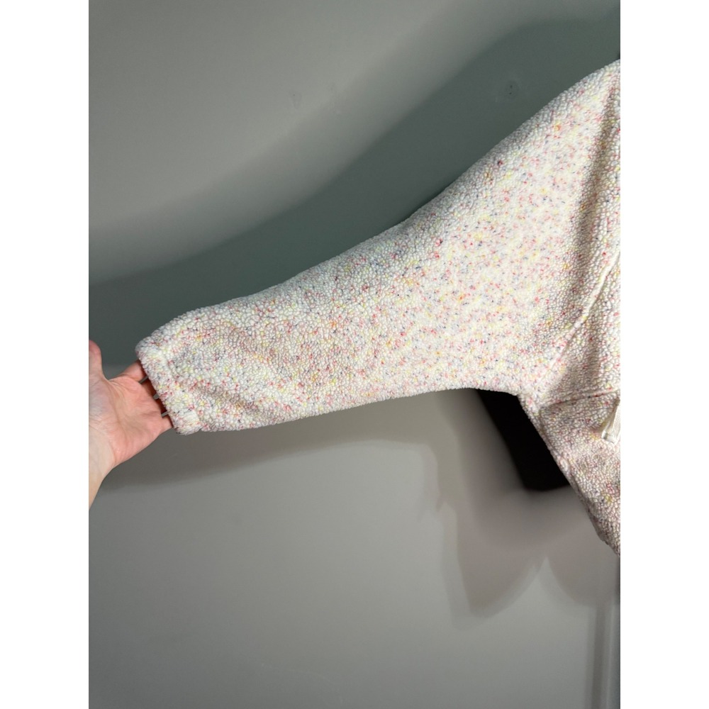 FP Movement by Free People Speckled Cream Sherpa Zip Jacket - Picture 7 of 9